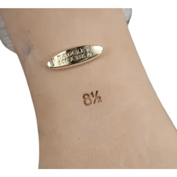 Badgley Mischka Shoes Womens 8.5 Sandal Pumps Ankle Strap Formal Rhinestone Grey - Picture 14 of 16